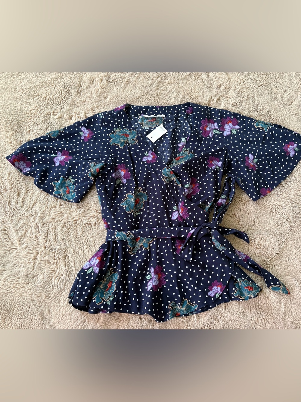 NEW LOFT wrap shirt, women’s XS